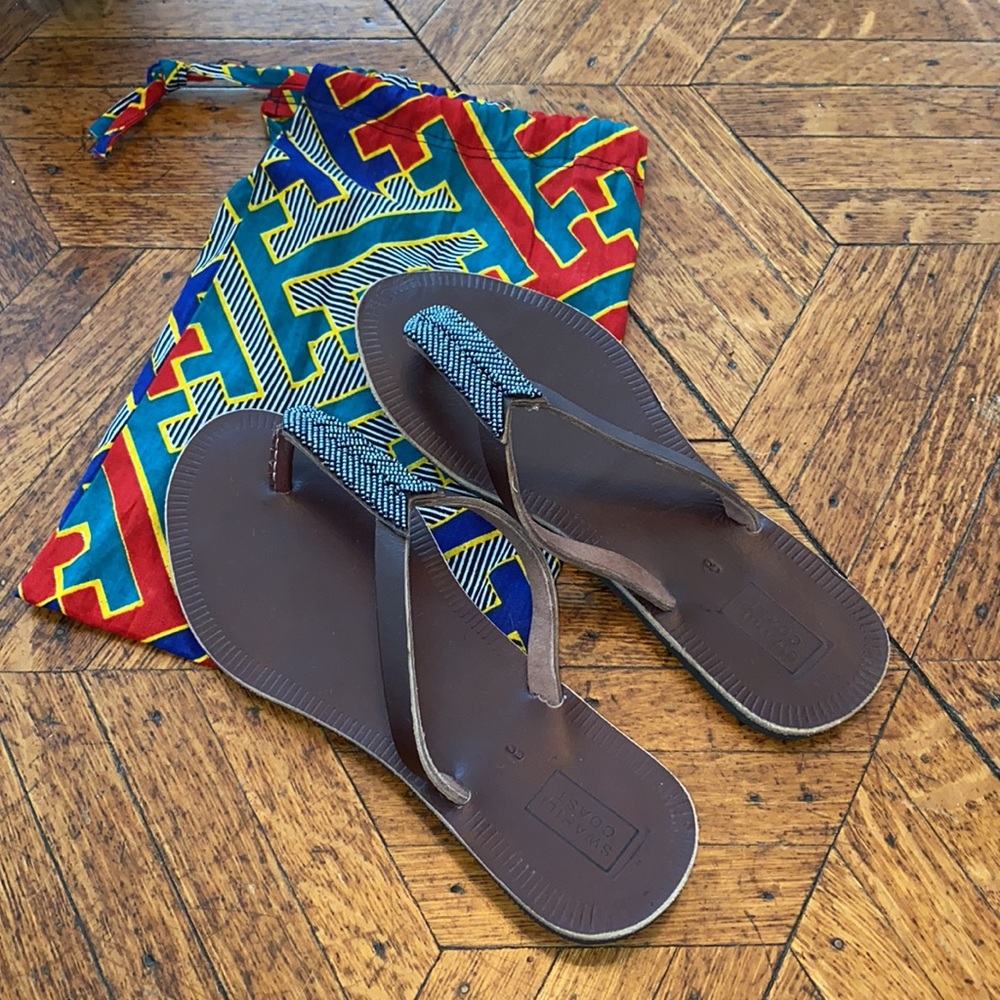 Swahili Coast Compass Sandals - Slate - size 8